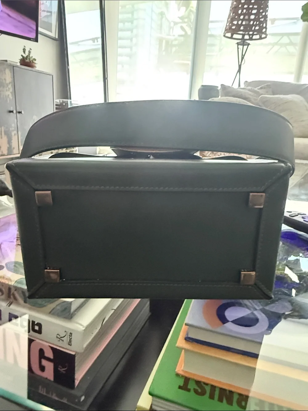 BOYY Green Top-Handle Bag with Gold Buckle